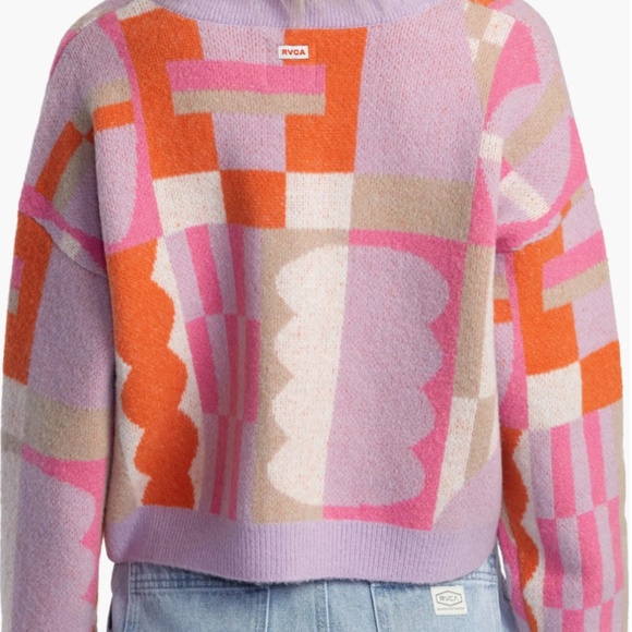 RVCA Jesse Brown Geo Crop Cardigan - Picture 6 of 6